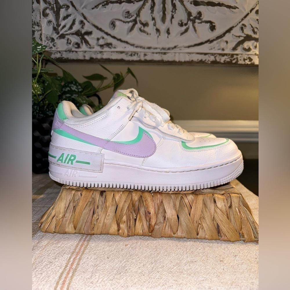 Nike Women's Air Force 1 Shadow 'Infinite Lilac' - Size 12 - Picture 2 of 16